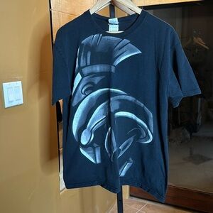 Vintage 90’s Looney Toons Marvin the Martian Black Tee Size Large